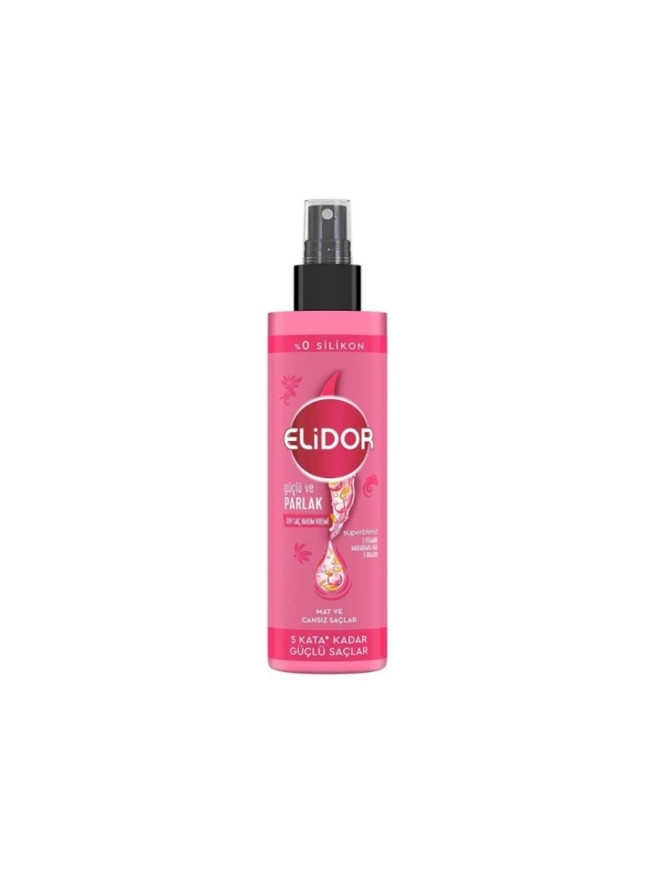 Elidor Güçlü ve Parlak Sıvı Saç Kremi 200 Ml