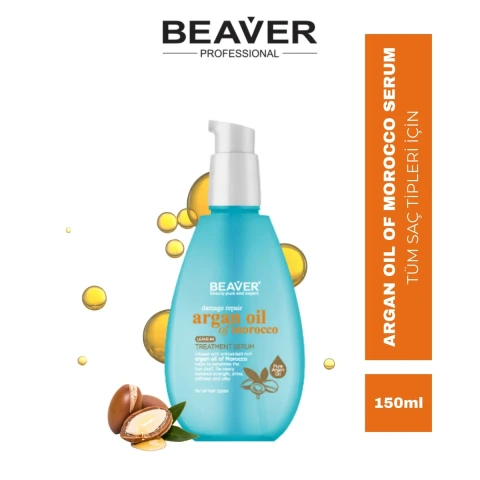 Beaver Argan Oil of Morocco Bakım Serumu 150 ML Besleyici Saç Serumu