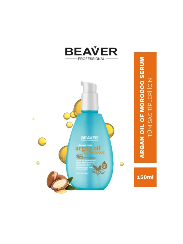 Beaver Argan Oil of Morocco Bakım Serumu 150 ML Besleyici Saç Serumu