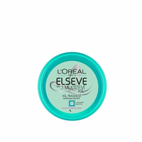 L'Oréal Paris Elseve 3 Mucizevi Kil Banyo Öncesi Kil Maskesi 150 Ml
