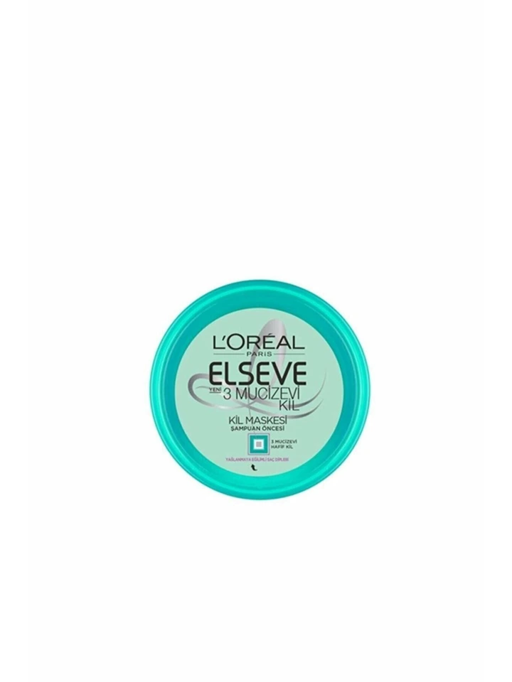 L'Oréal Paris Elseve 3 Mucizevi Kil Banyo Öncesi Kil Maskesi 150 Ml
