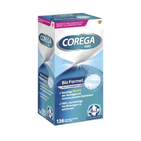 Corega Bio Formel 136 Adet Temizleyici Tablet