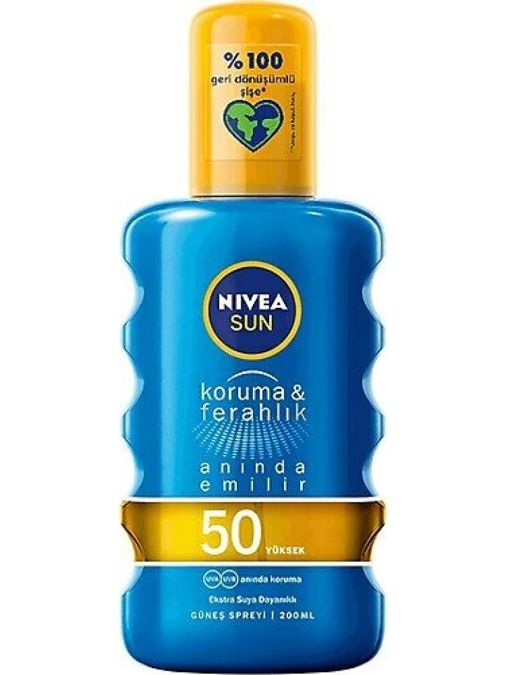 Nivea Koruma Ve Ferahlık Sprey Spf 50 200 Ml