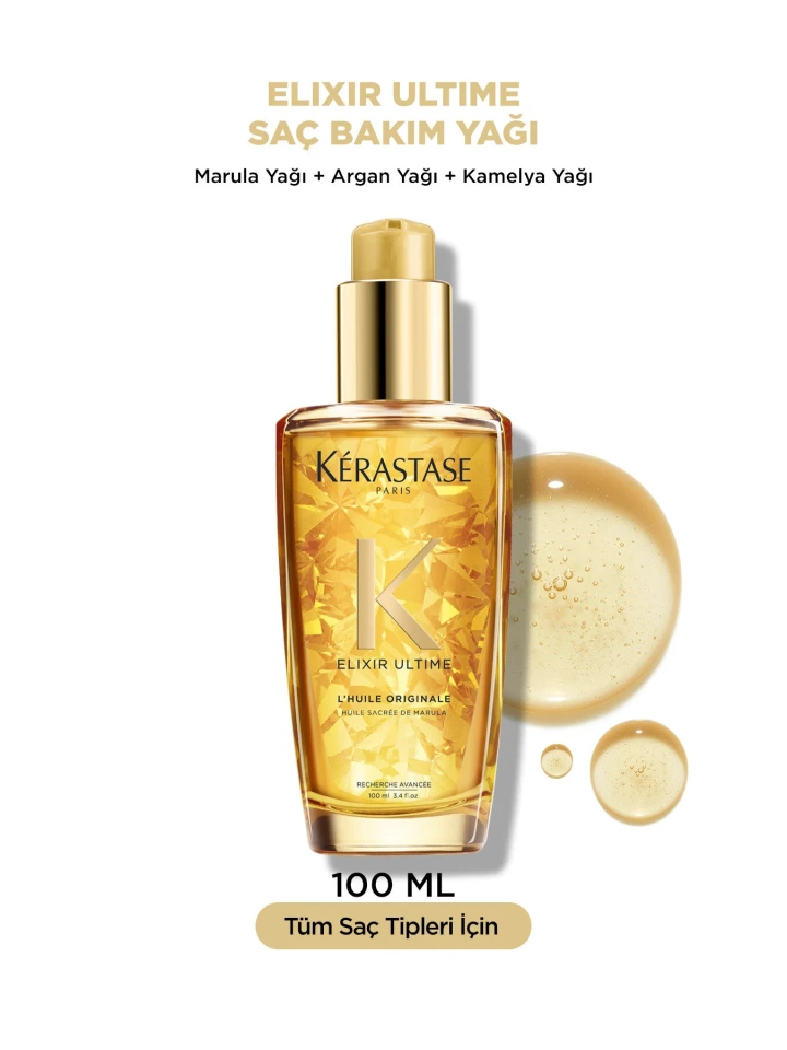 Kerastase  Elixir Ultime Tüm Saç Tipleri İçin Güzelleştirici Yağ Kremi 200 ml