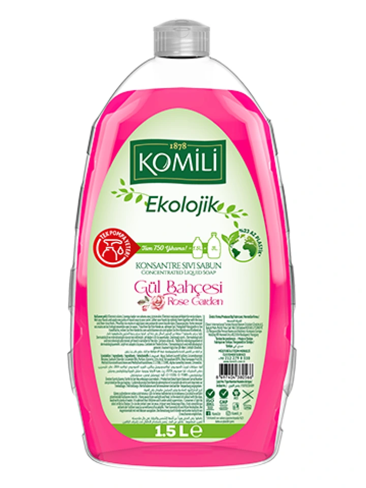 Komili Ekolojik Sıvı Sabun Gül Bahçesi 1.5 l