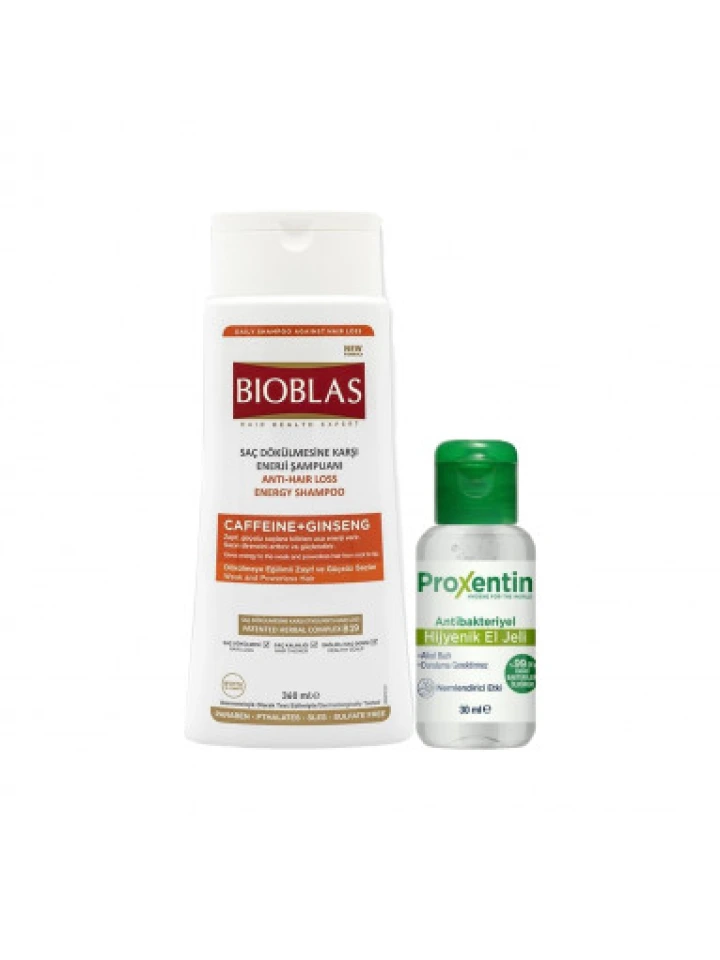 Bioblas Saç Dökülmesine Karşı Kafein Ginseng Şampuan 360 ml 30 ml El Jeli Hediye