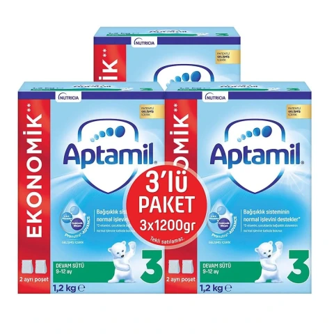 Aptamil 3 Devam Sütü 1200 g 9 12 Ay