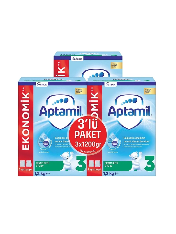 Aptamil 3 Devam Sütü 1200 g 9 12 Ay