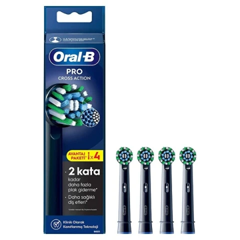 Oral-B Pro Cross Action X-Filament Şarjlı Diş Fırçası Yedek Başlı 12 adet
