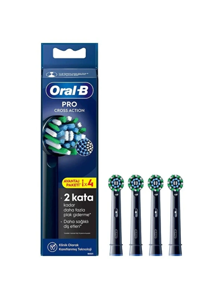 Oral-B Pro Cross Action X-Filament Şarjlı Diş Fırçası Yedek Başlı 12 adet