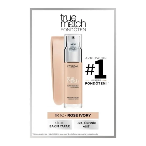 Loreal Paris True Match Fondöten 1R1c1k Ivoire R