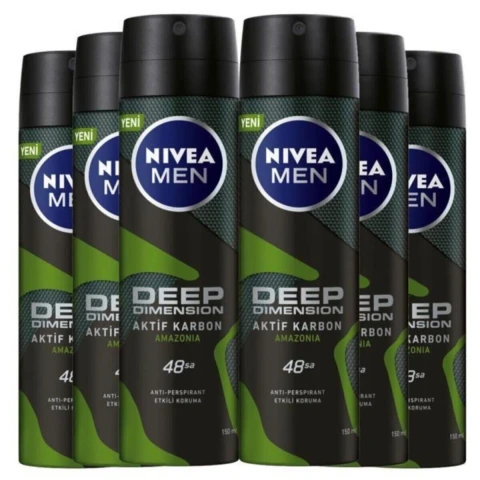 Nivea Sprey Erkek Deep Amazonia 150 ML