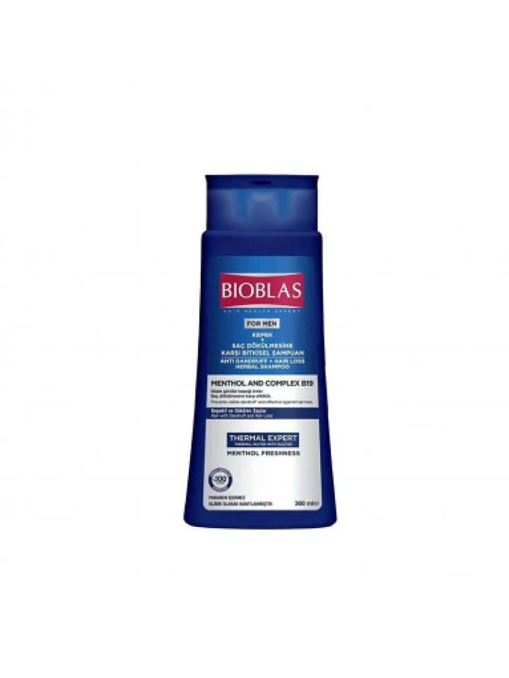 Bioblas Thermal Expert Erkeklere Özel Kepek ve Saç Dökülmesine Karşı Şampuan 360 ml