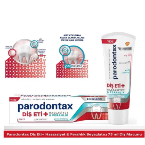 Parodontax Geliştirilmiş Tat Florürlü Diş Macunu 75 ML