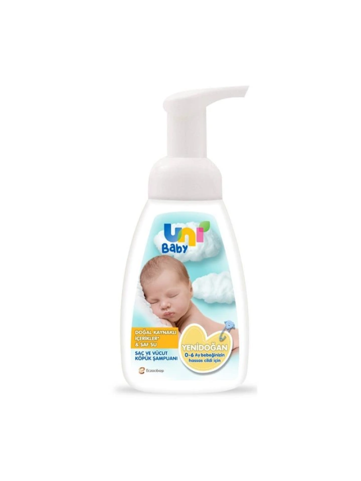 Uni Baby Yenidoğan Köpük Şampuan 200 ml