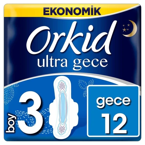 Orkid Ultra Gece 12 Adet