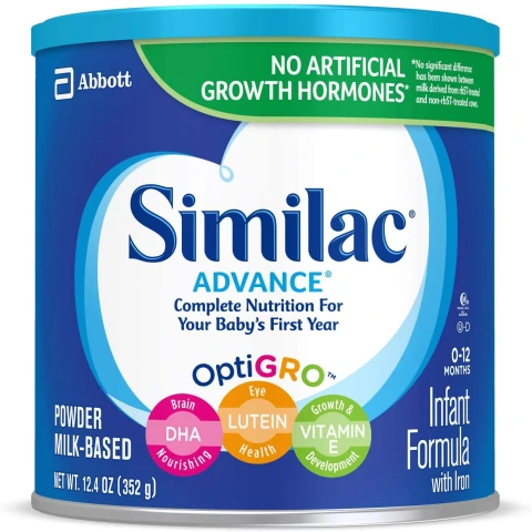 Similac Advance Demir İçeren Bebek Maması 0-12 Ay – 12.4 oz 6’lı Paket