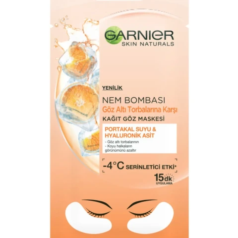 Garnier Nem Bombası Göz Altı Torbalarına Karşı Kağıt Göz Maskesi