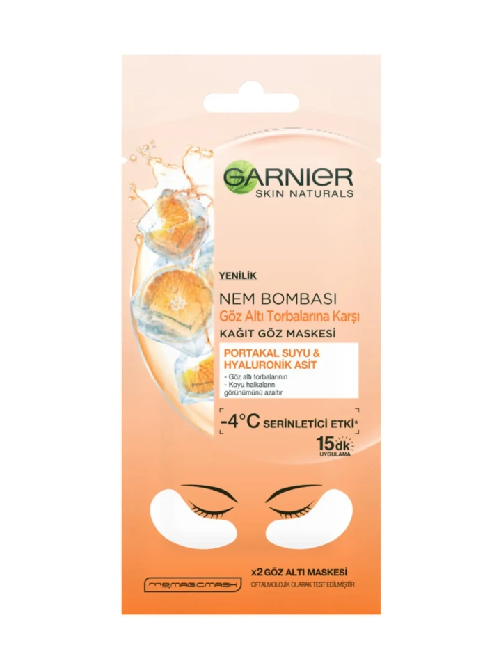 Garnier Nem Bombası Göz Altı Torbalarına Karşı Kağıt Göz Maskesi