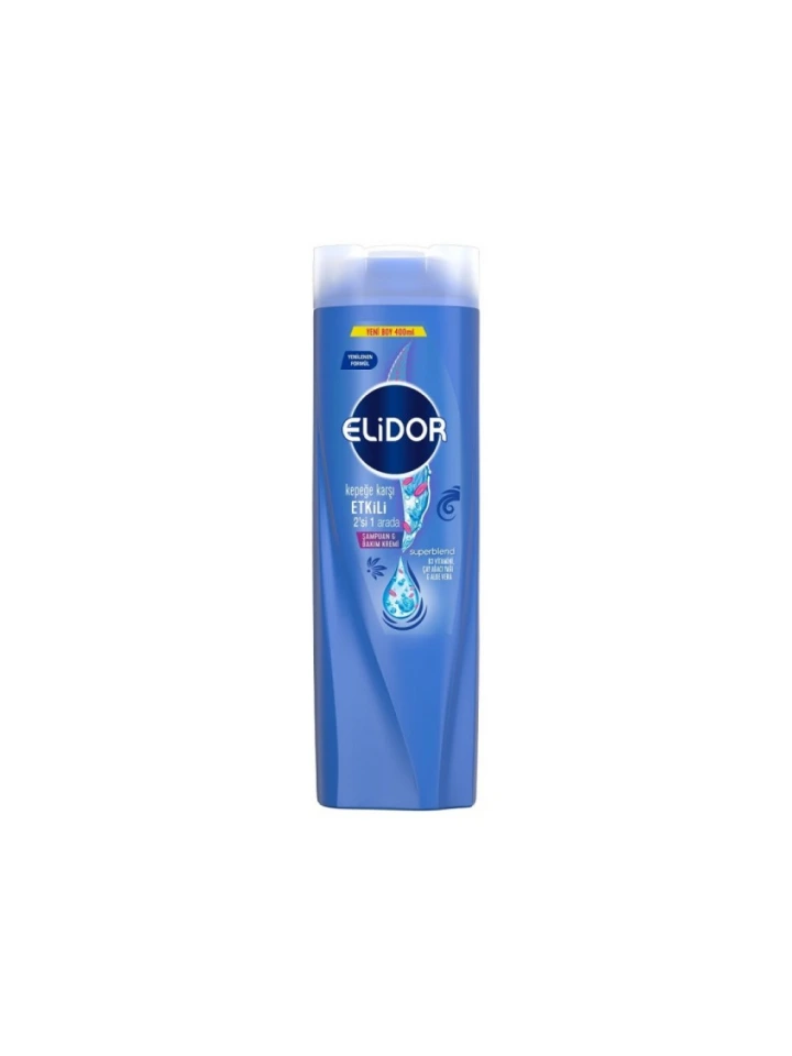 Elidor Kepeğe Karşı Etkili 2in 1 Şampuan 400 Ml