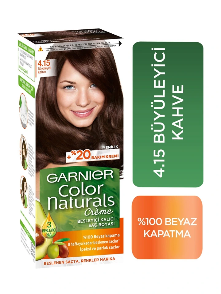Garnıer Color Naturel 4 15 Frosty Dark Mah Saç Boyası