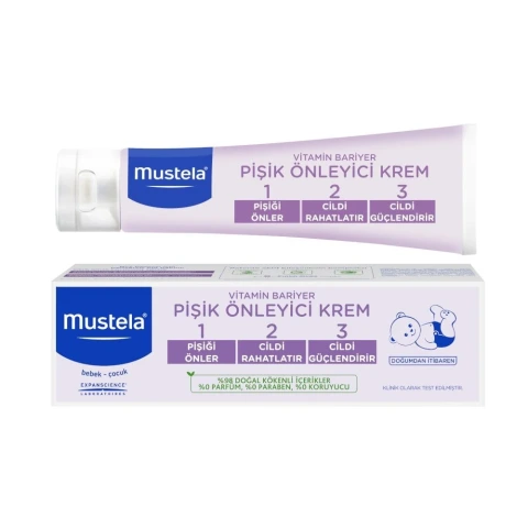 Mustela Vitamin Barrier Cream 1 2 3 Pişik Kremi 100 ML