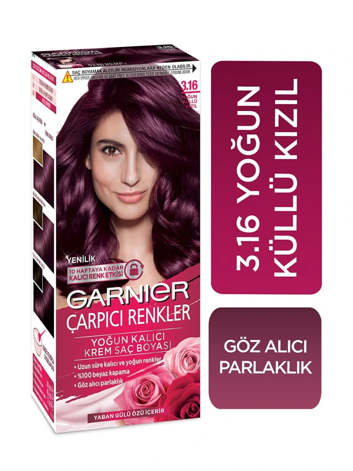 Garnıer Color Naturel Çarpıcı Renkler 3 16 Yoğun Küllü Kızıl