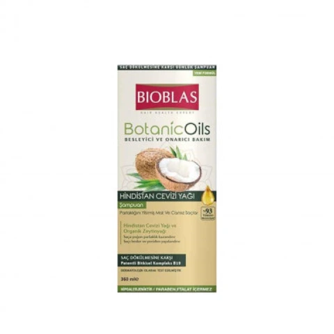 Bioblas Botanic Oils Hindistan Cevizi Yağı Şampuanı 360 ml