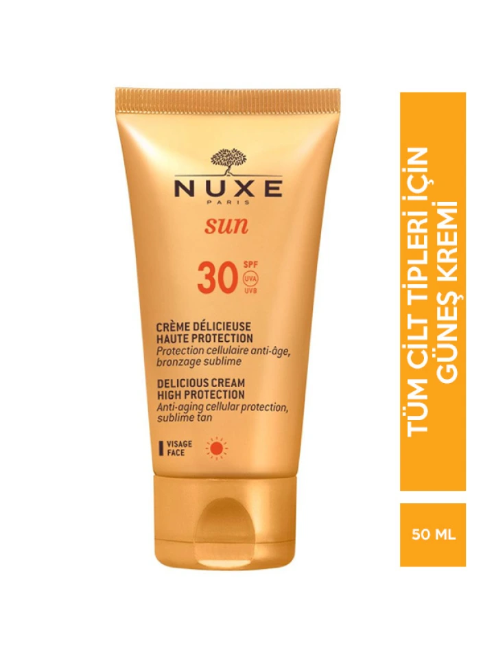Nuxe Sun Delicious Cream Hıgh Protection SPF 30 50 ML Güneş Kremi