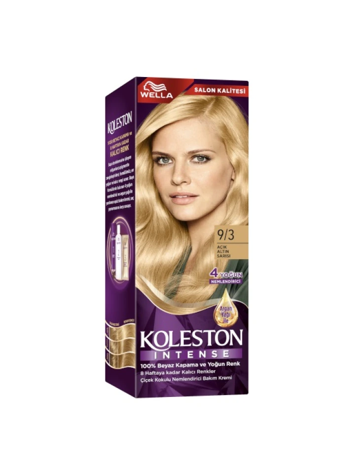 Koleston Intense Saç Boyası 9 3 Açık Altın Sarısı