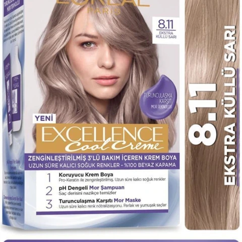 Loreal Excell Cool 8 11 Küllü Sarı