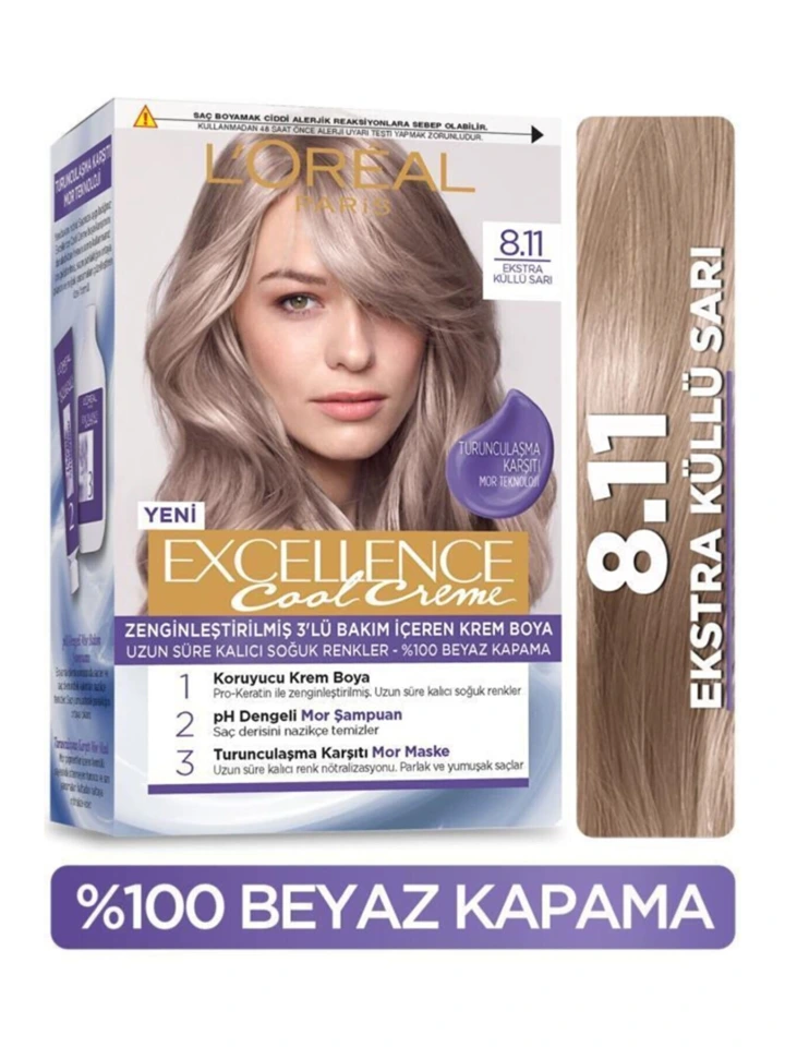 Loreal Excell Cool 8 11 Küllü Sarı