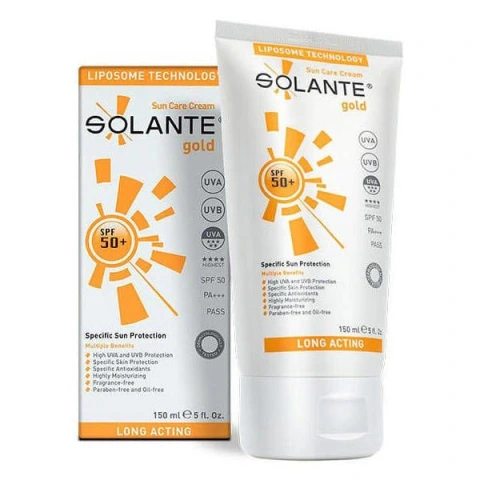 Solante Gold Krem Spf 50 150 ML Yağsız Güneş Kremi