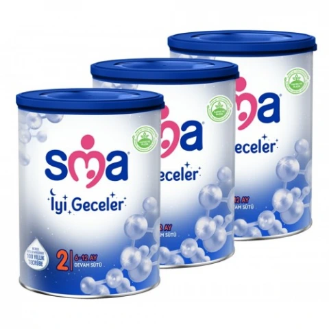 Sma İyi Geceler 2 6 12 Ay Devam Sütü 800 gr 3 lü Paket