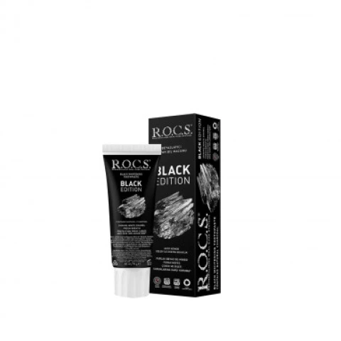 Rocs Black Edition Beyazlatıcı Siyah Diş Macunu 74 gr