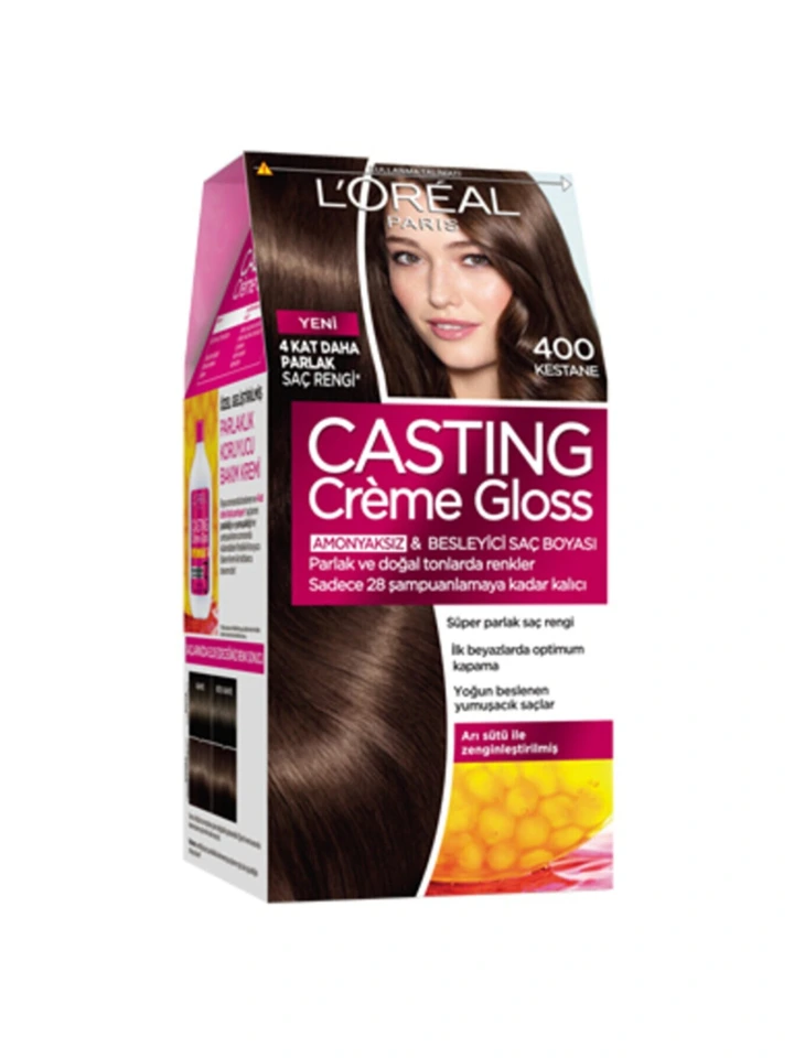 Loreal Casting Creme Gloss Tr 400 Chat Kestane Saç Boyası