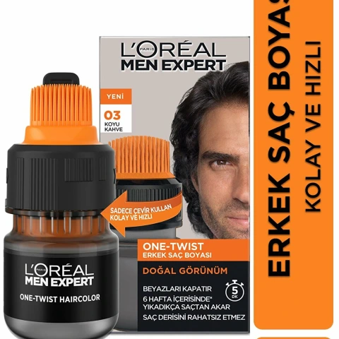 Loreal Men Expert One Twist Erkek Saç Boyası Koyu Kahve