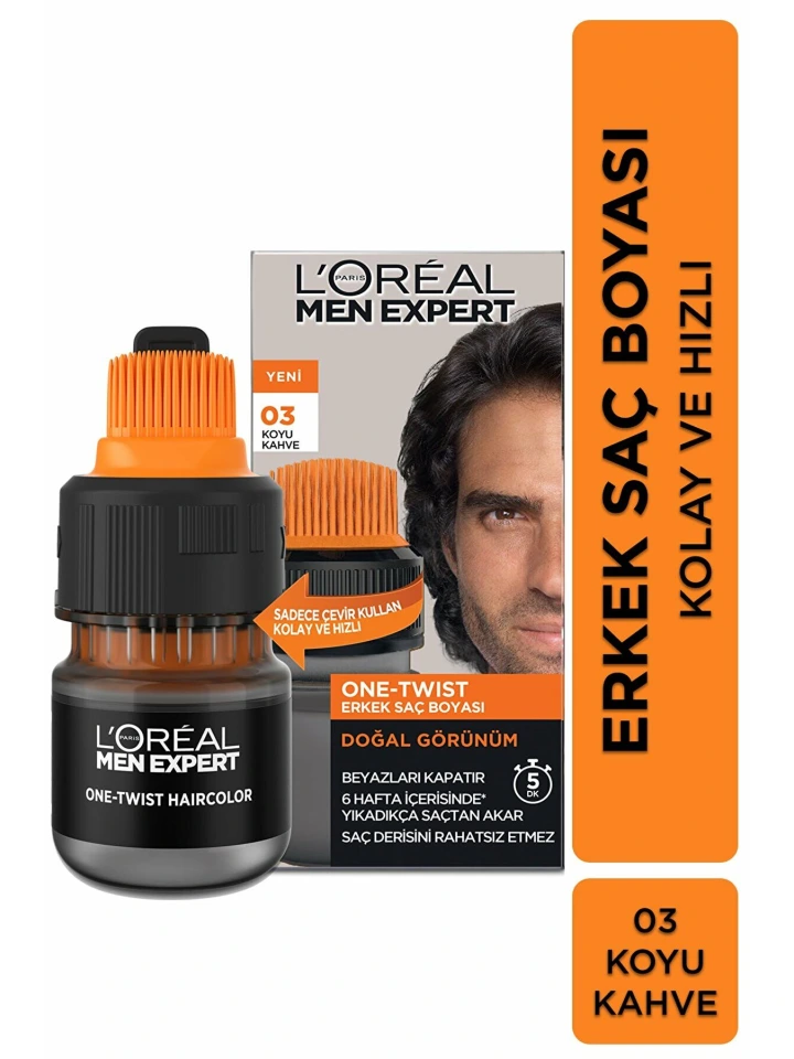 Loreal Men Expert One Twist Erkek Saç Boyası Koyu Kahve