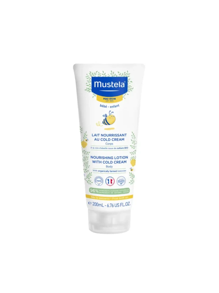 Mustela Nourishing Lotion With Cold Cream Nutri Protective 200 ML Bebekler için Vücut Losyonu