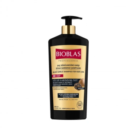 Bioblas Saç Dökülmelerine Karşı Siyah Sarımsak Şampuanı 1000 ml