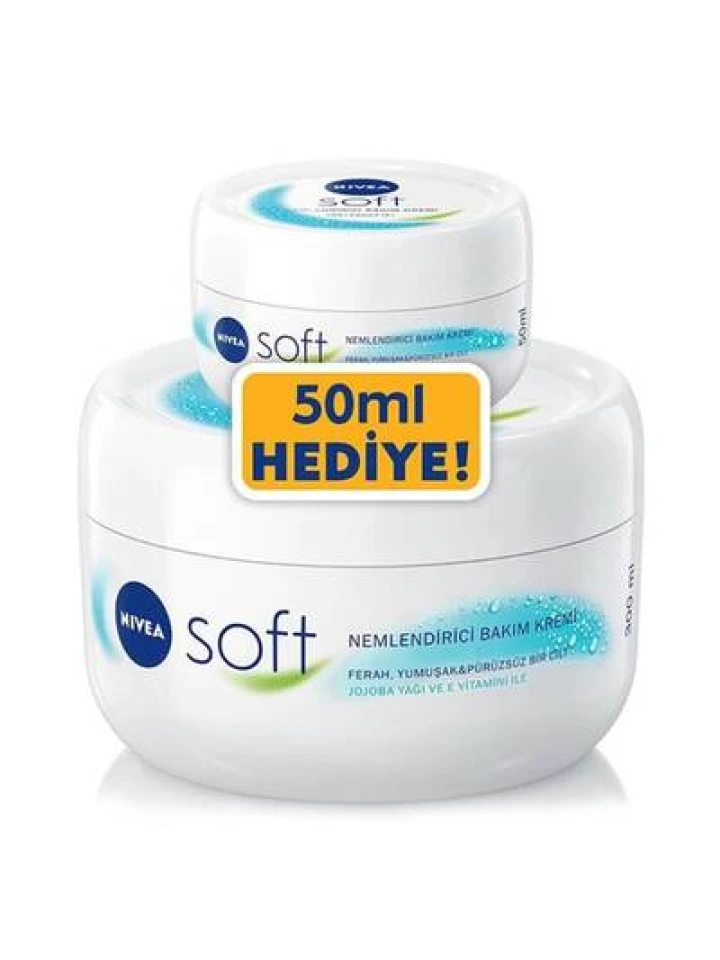 Nivea Soft El Yüz Vücut Nemlendirici Bakım Kremi 200 Ml Set