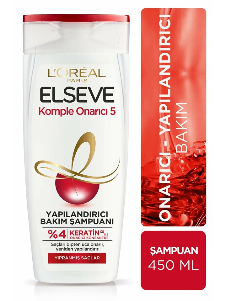 Elseve Şampuan 450 ML Komple  Onarıcı 5 Kremli