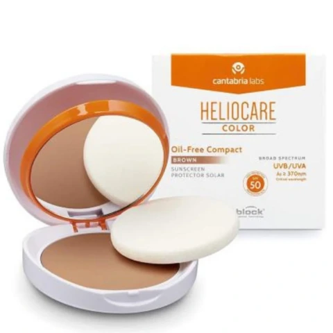 Heliocare Color Compact Oil Free Spf 50 10 gr Renkli Güneş Kremi  Brown