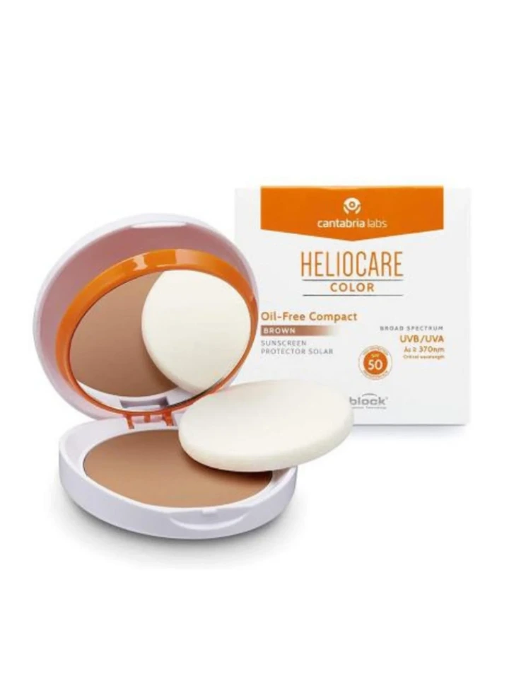 Heliocare Color Compact Oil Free Spf 50 10 gr Renkli Güneş Kremi  Brown