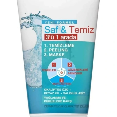 Garnier 150 ml Saf Temiz 3 In 1 Arada Temizleyici Maske
