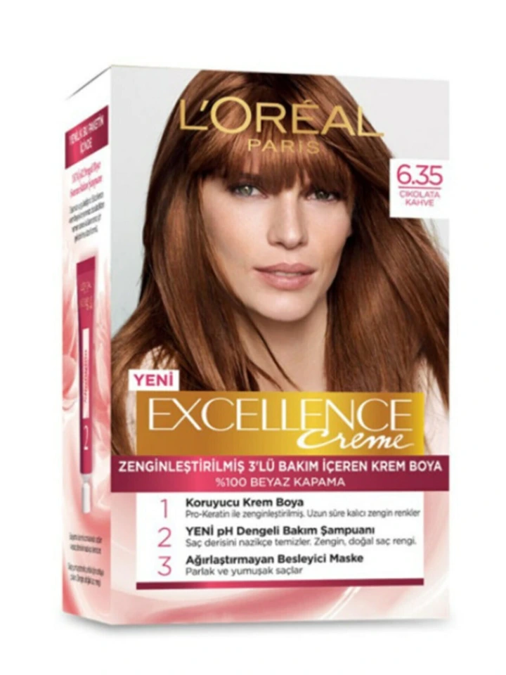 Loreal Excell 6 35 Çikolata Kahve saç Boyası