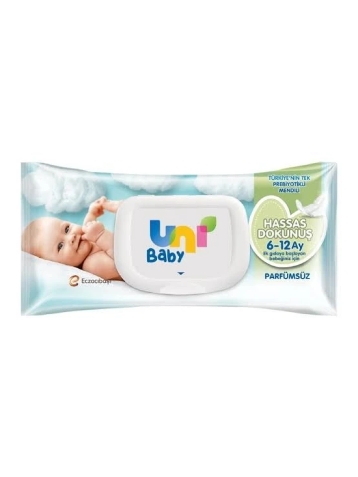 Uni Baby Hassas Dokunuş Islak Mendil 6 12 Ay 52 Yaprak