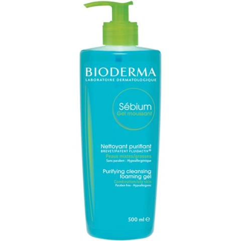 Bioderma Sebium Foaming Jel 500 ML Yağlı Ciltler İçin Yüz Temizleme Jeli