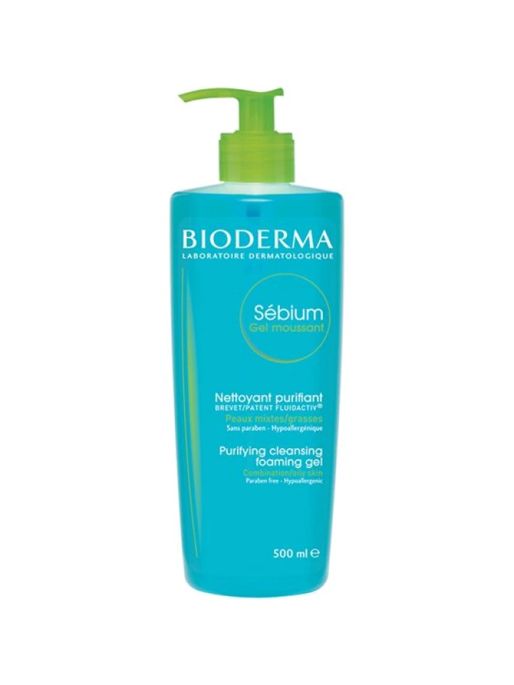 Bioderma Sebium Foaming Jel 500 ML Yağlı Ciltler İçin Yüz Temizleme Jeli