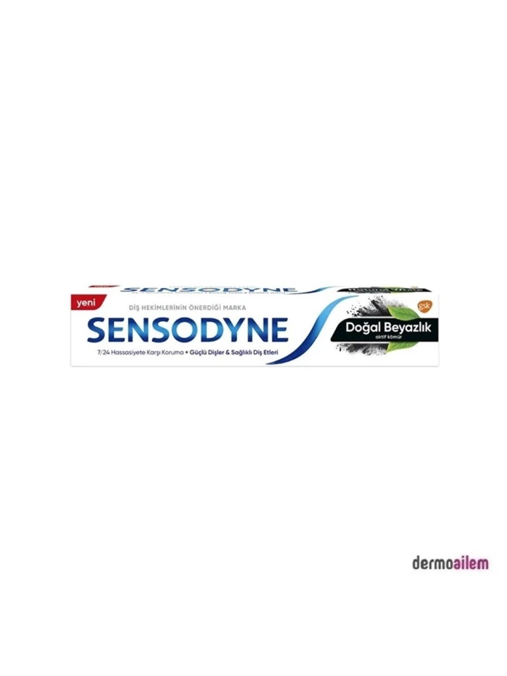 Sensodyne Doğal Beyazlık Aktif Kömür Diş Macunu